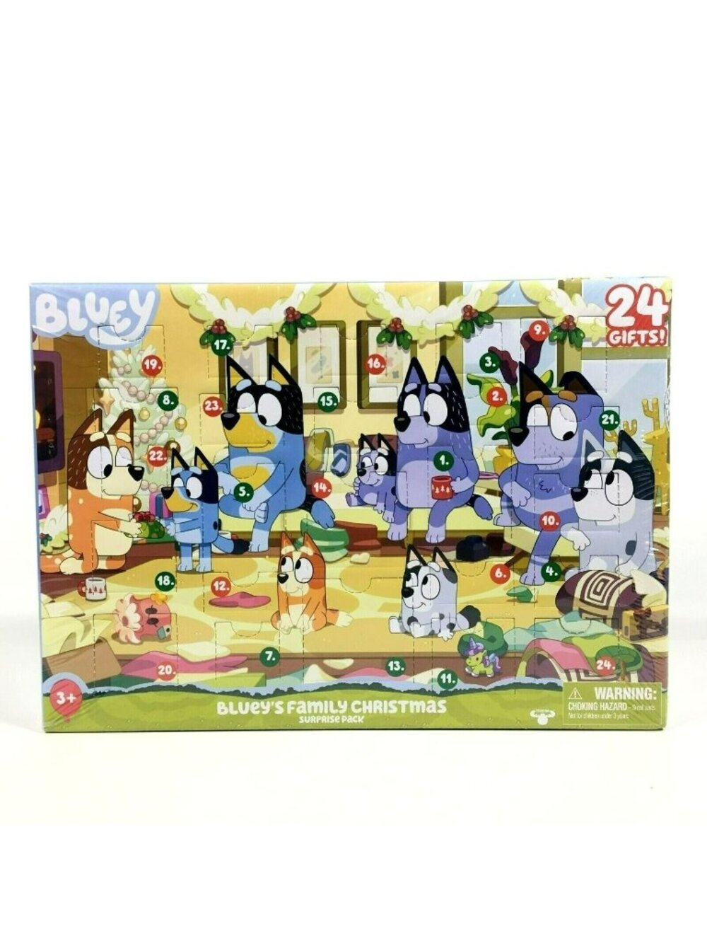BLUEY'S Family Christmas Countdown Advent Calendar 24 Exclusive Pieces 2022